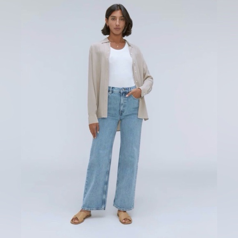 Everlane They Way High Wide Leg Flare Jean